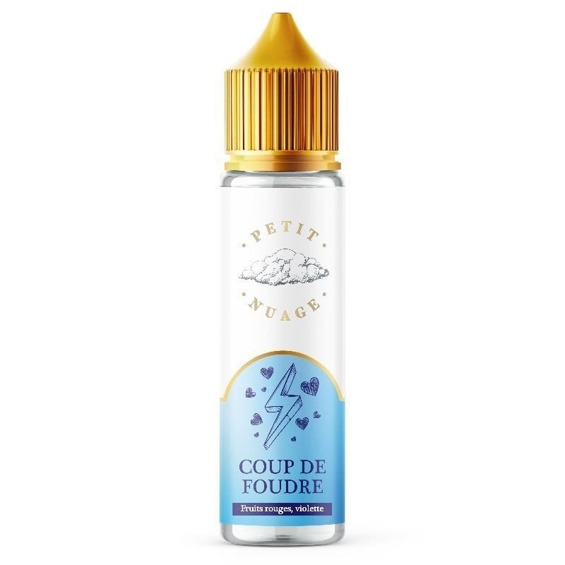 Petit nuage coup de foudre fruits rouges violette eliquide 50ml