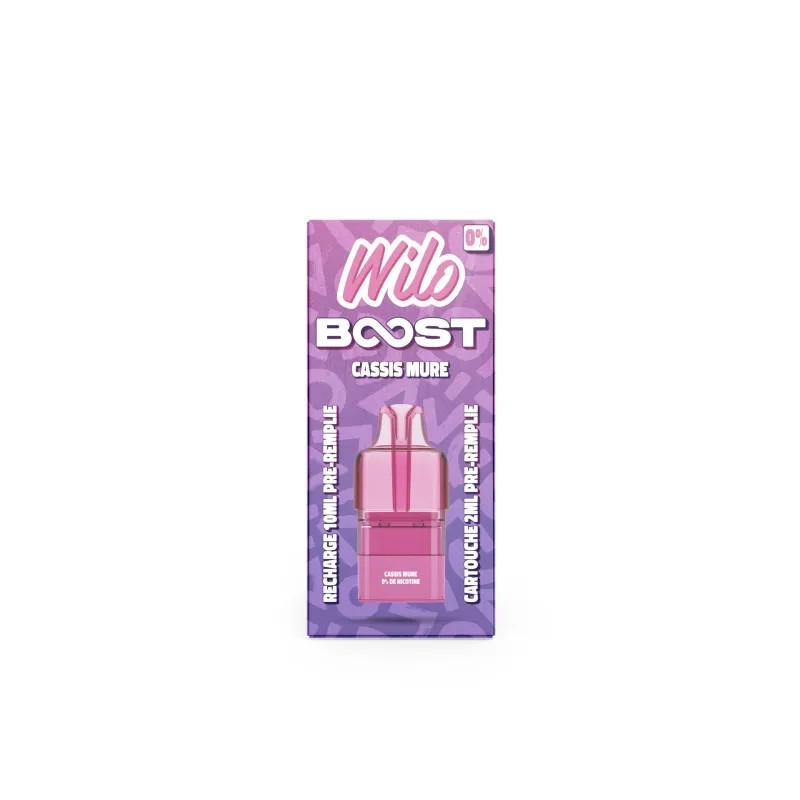 Wilo boost cassis mure recharge puff 12ml